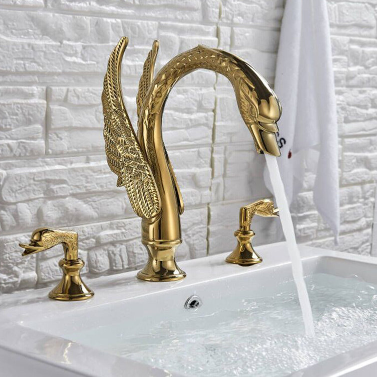 rozin Swan Widespread Bathroom Faucet & Reviews Wayfair